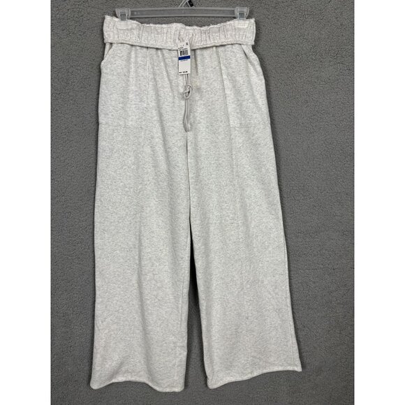 Planet Heart Juniors' Gray Fold over-Waistband Wide-Leg Sweatpants XL NWT's - Picture 1 of 7